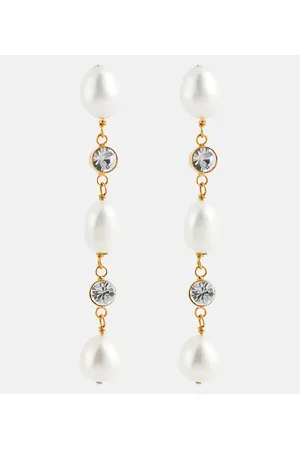 Jennifer Behr Chiara embellished drop earrings