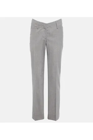 Victoria Beckham Pleated slim virgin wool pants