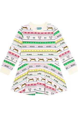Kenzo Printed cotton-blend dress
