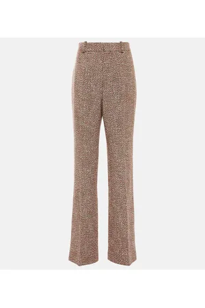 Chloé ChloÃ© Mid-rise wide-leg tweed pants