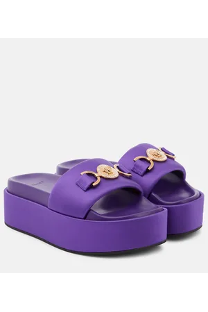 VERSACE Medusa Biggie satin platform slides