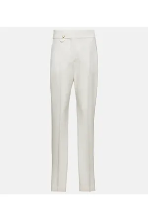 Jacquemus Le Pantalon Tibau side-slit slim pants