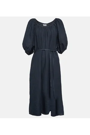Velvet Elly off-shoulder cotton midi dress