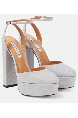 Aquazzura So High glitter platform pumps