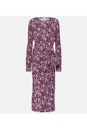 Marant Etoile Lissy printed jersey midi dress