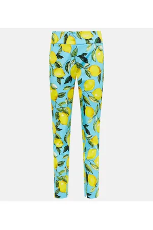 Dolce & Gabbana Printed cotton-blend high-rise pants
