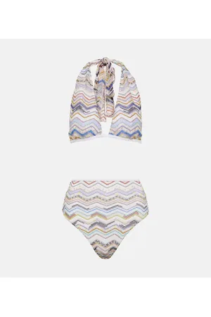 Missoni Zig Zag halterneck bikini