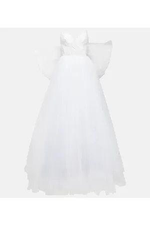 Rasario Bridal Greta off-shoulder silk gown