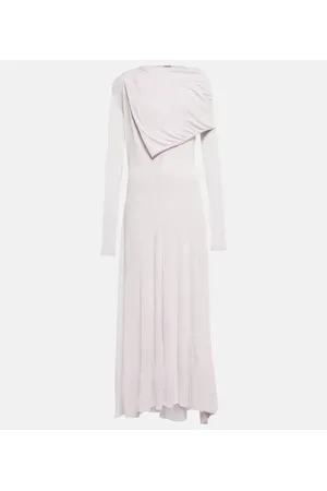 Jil Sander Draped crÃªpe gown