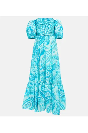 Etro Paisley cotton-blend midi dress