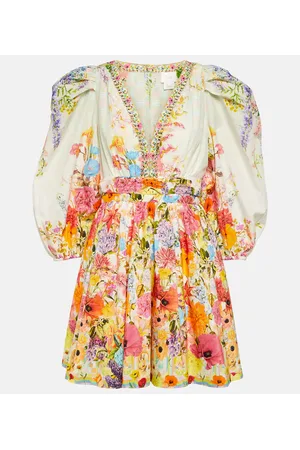 Camilla Sunlight Symphony cotton and silk minidress