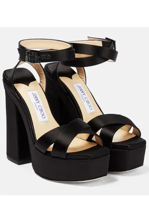 Jimmy Choo Gaia satin platform sandals