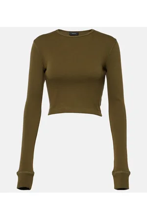 WARDROBE.NYC X Hailey Bieber jersey crop top