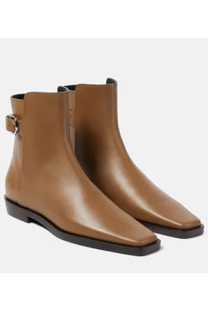 Totême The Belted leather ankle boots
