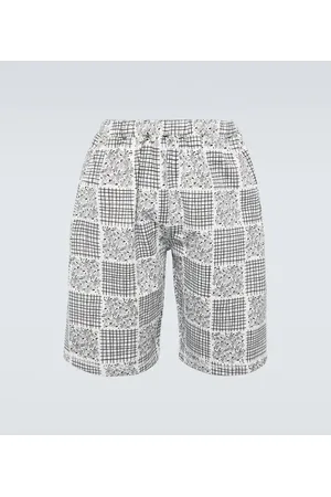 Kenzo Patchwork print cotton shorts