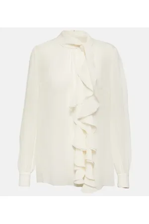 Dolce & Gabbana Ruffled silk blouse