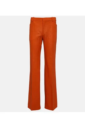 Chloé ChloÃ© Felted wool and cashmere jersey flared pants