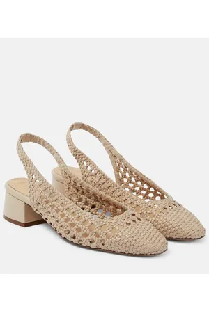 Souliers Martinez Nova Tarragona leather slingback pumps
