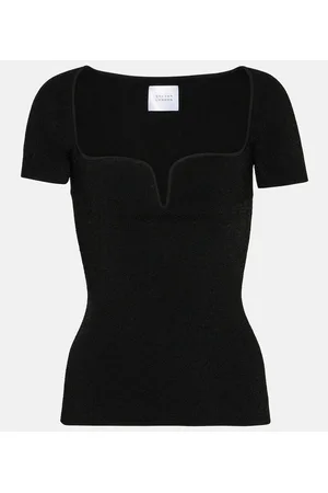 GALVAN Gaia ribbed knit top