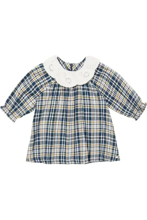 Tartine Et Chocolat Baby checked cotton-blend dress