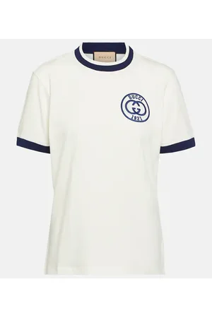 Gucci Logo embroidered cotton T-shirt