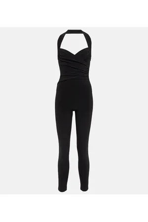 Norma Kamali Cayla velvet catsuit