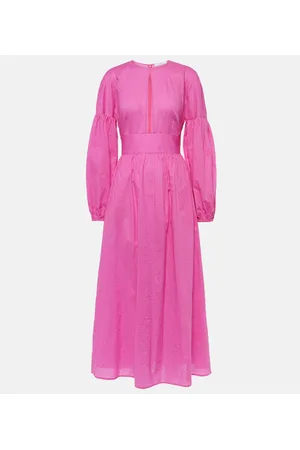 Marysia Roset puff-sleeve cotton maxi dress
