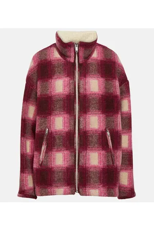 Marant Etoile Giovany checked wool-blend jacket