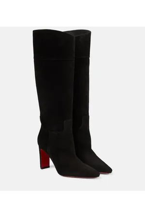 Christian Louboutin Supra Botta 85 suede knee-high boots