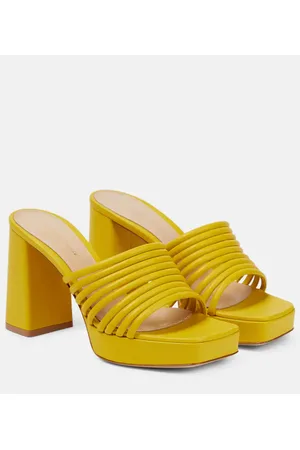 Gianvito Rossi Lena 95 leather mules