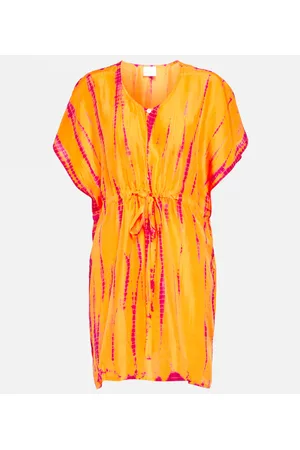 ANNA KOSTUROVA Tie-dyed silk kaftan