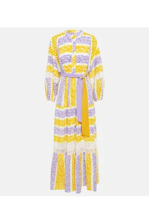Diane von Furstenberg Embroidered cotton maxi dress