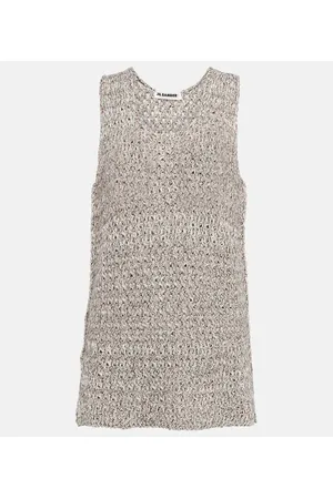 Jil Sander Knitted cotton-blend top
