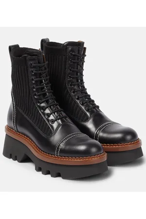 Chloé ChloÃ© Owena leather lace-up boots