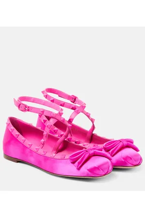 VALENTINO GARAVANI Rockstud embellished ballet flats