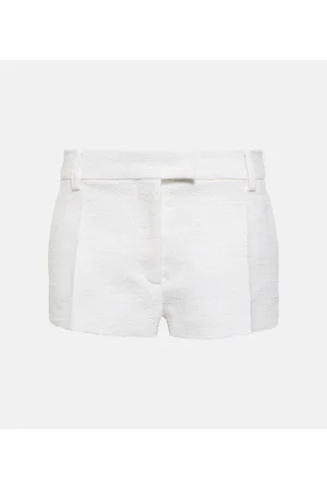 VALENTINO Cotton and wool tweed shorts