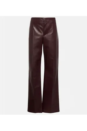 Bottega Veneta Leather wide-leg pants