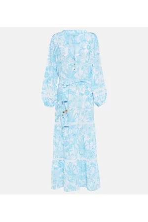 Melissa Odabash Wisteria printed maxi dress
