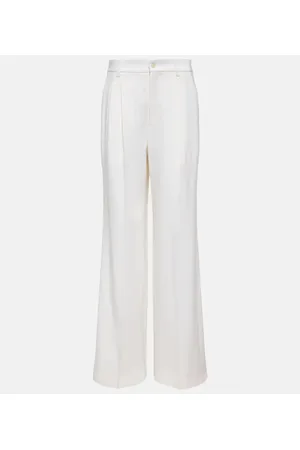 NILI LOTAN Flavie virgin wool wide-leg pants