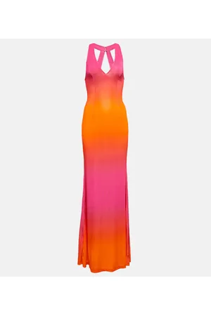 Louisa Ballou High Sea printed jersey maxi dress