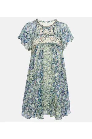 Isabel Marant Odile printed silk minidress