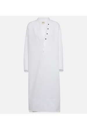 Khaite Brom cotton midi dress