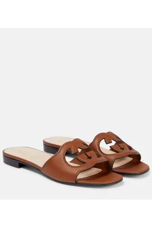 Gucci Interlocking G cutout leather sandals