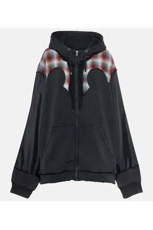 Maison Margiela X Pendleton colorblocked cotton hoodie