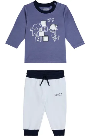 Kenzo Baby printed cotton top and pants set