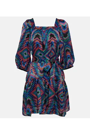 ERES Nightclub printed satin minidress