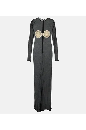 MAGDA BUTRYM Crochet-trimmed jersey maxi dress