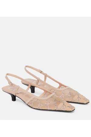 Gucci GG embellished slingback pumps