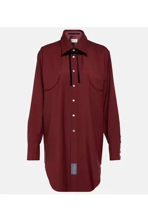 Maison Margiela Reversible wool gabardine shirt