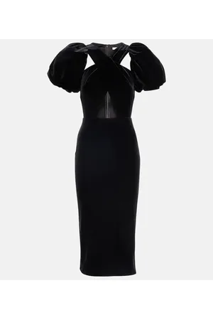 Christopher Kane Wrap velvet midi dress